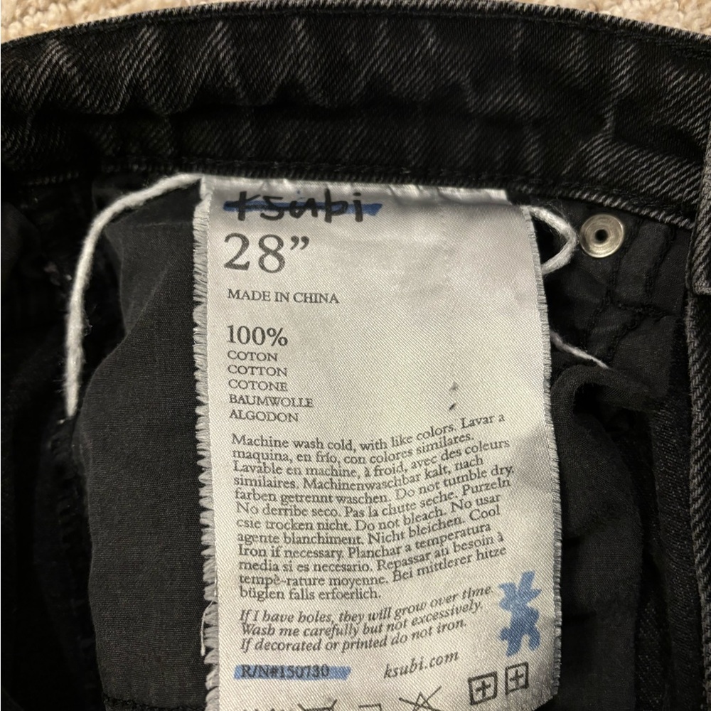 Ksubi Black Denim Jeans